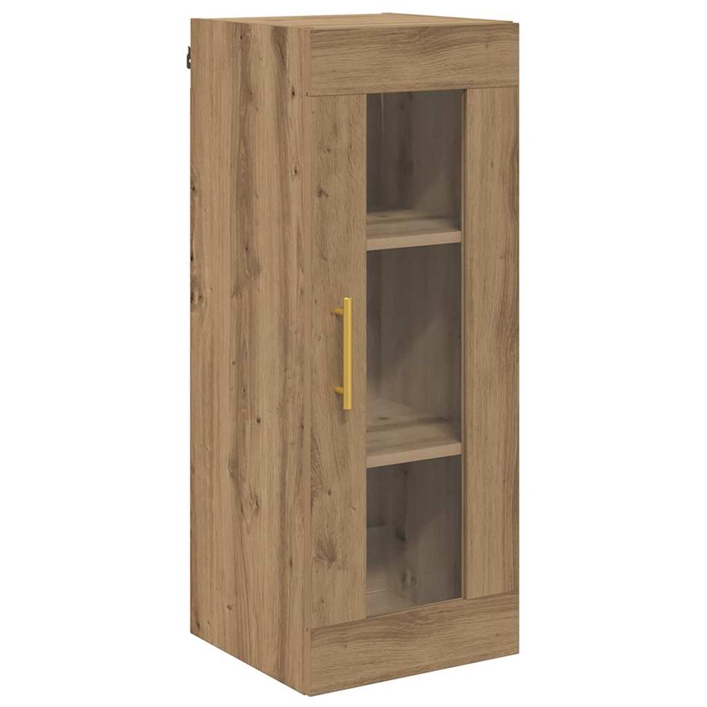 Magasfiú 2 pcs Artisan tölgy 34,5 x 34 x 180 cm Szerelt Fa