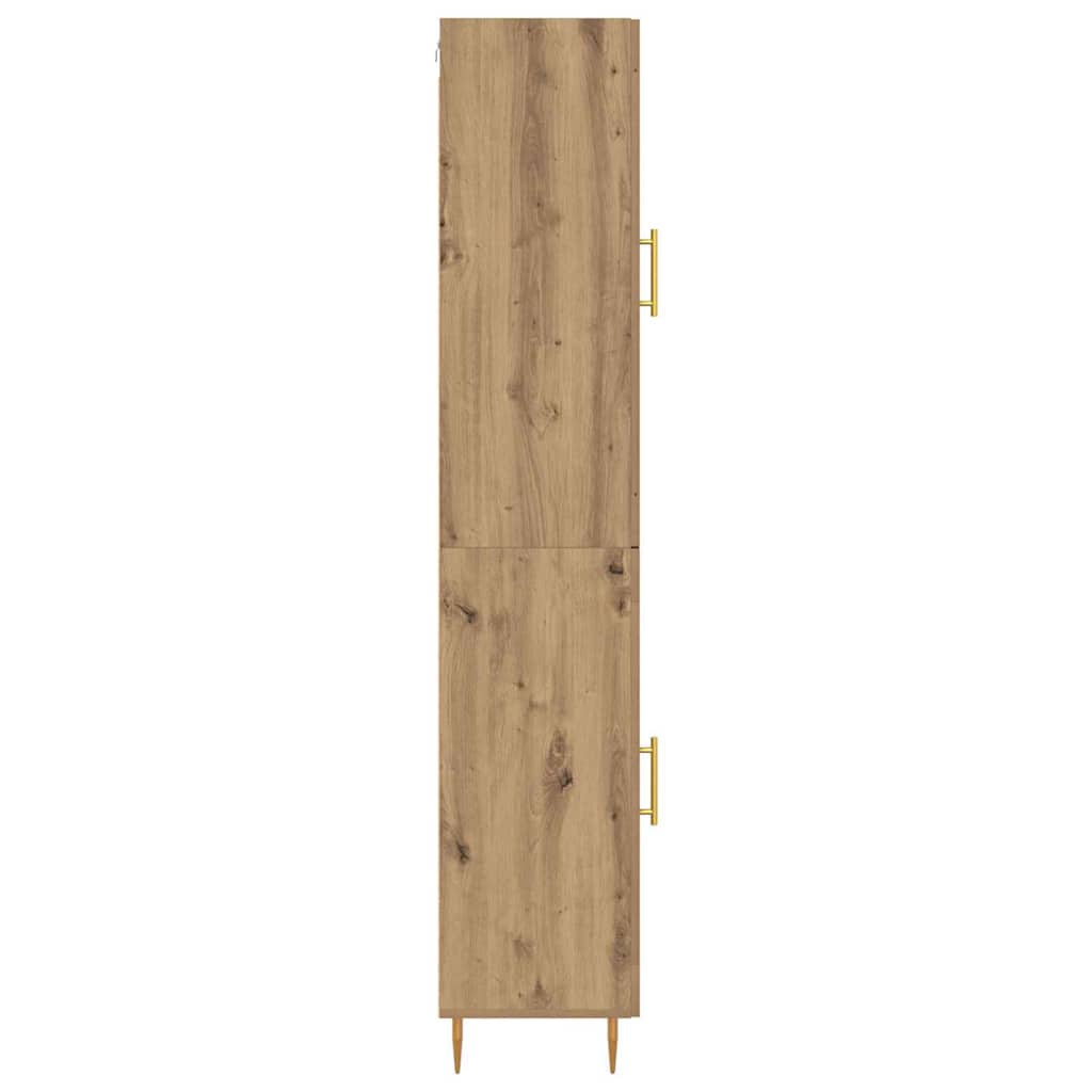 Magasfiú 2 pcs Artisan tölgy 34,5 x 34 x 180 cm Szerelt Fa