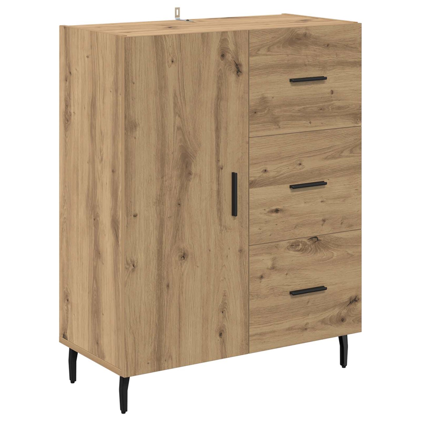 Magasfiú 2 pcs Artisan tölgy 69,5 x 34 x 180 cm Szerelt Fa