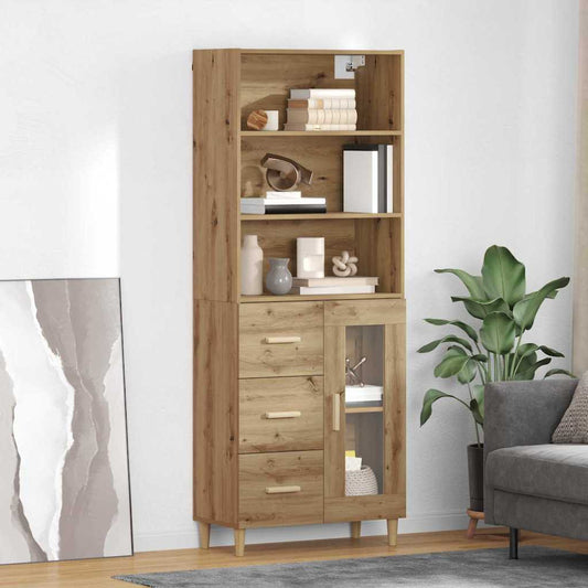 Magasfiú fiókkal Artisan tölgy 69,5 x 34 x 180 cm Faanyag