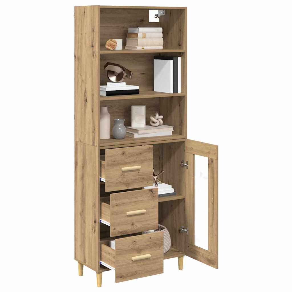 Magasfiú Artisan tölgy 69,5 x 34 x 180 cm Szerelt Fa