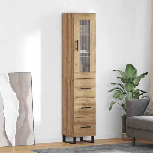Magasfiú fiókkal Artisan tölgy 34,5 x 34 x 180 cm Faanyag