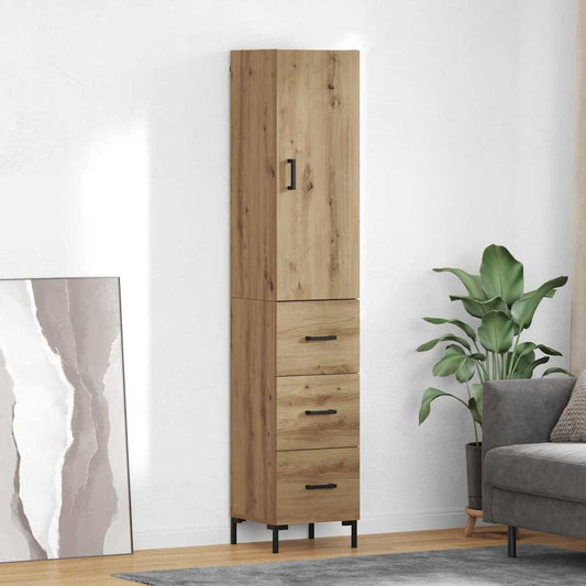 Magasfiú fiókkal Artisan tölgy 69,5 x 34 x 180 cm Faanyag