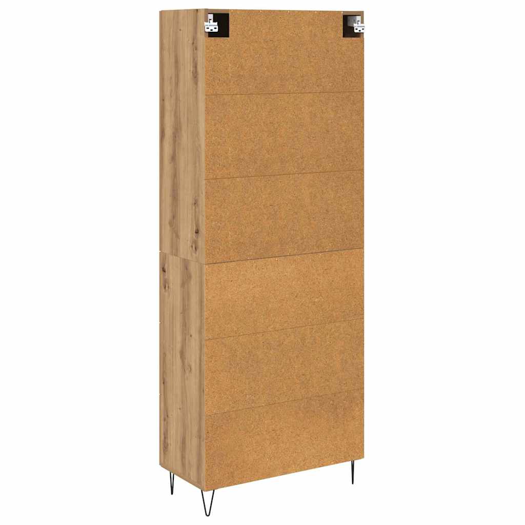 Magasfiú 2 pcs Artisan tölgy 69,5 x 34 x 180 cm Szerelt Fa