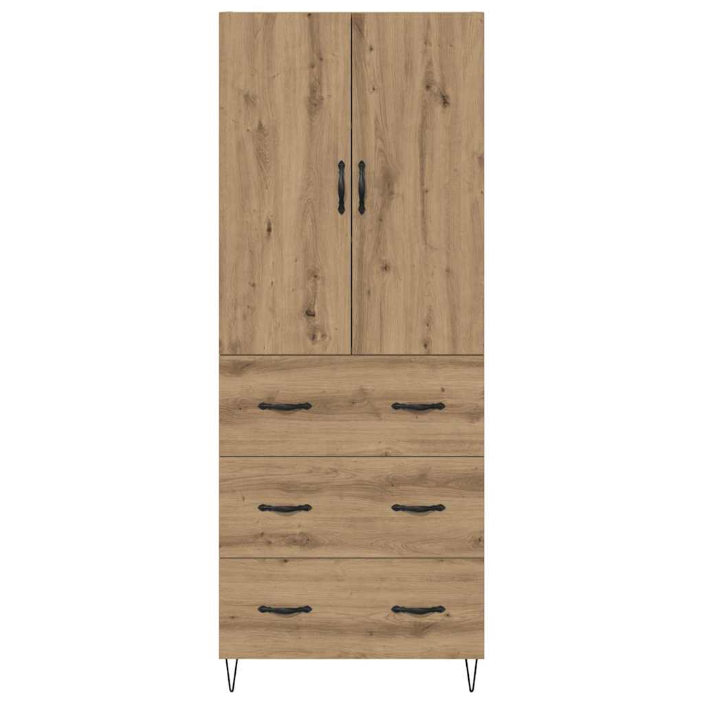 Magasfiú 2 pcs Artisan tölgy 69,5 x 34 x 180 cm Szerelt Fa