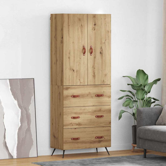 Magasfiú fiókkal Artisan tölgy 69,5 x 34 x 180 cm Faanyag