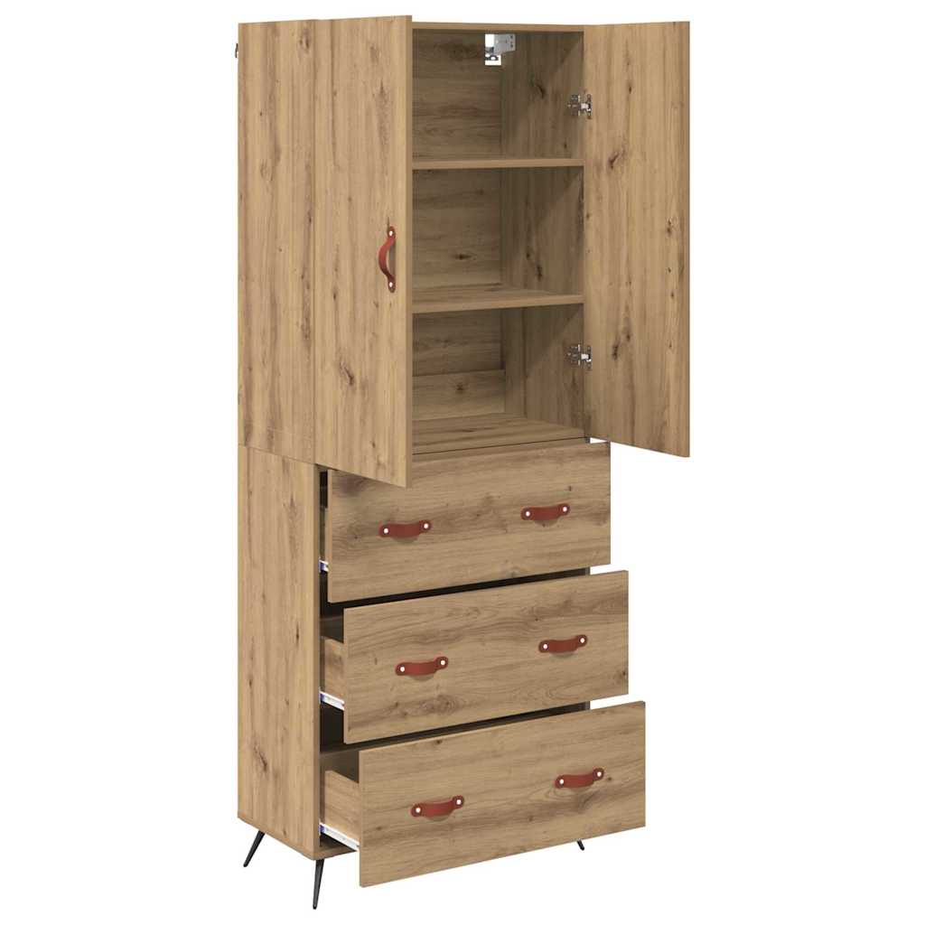 Magasfiú Artisan tölgy 69,5 x 34 x 180 cm Szerelt Fa