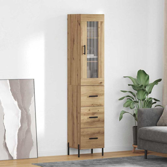 Magasfiú fiókkal Artisan tölgy 34,5 x 34 x 180 cm Faanyag
