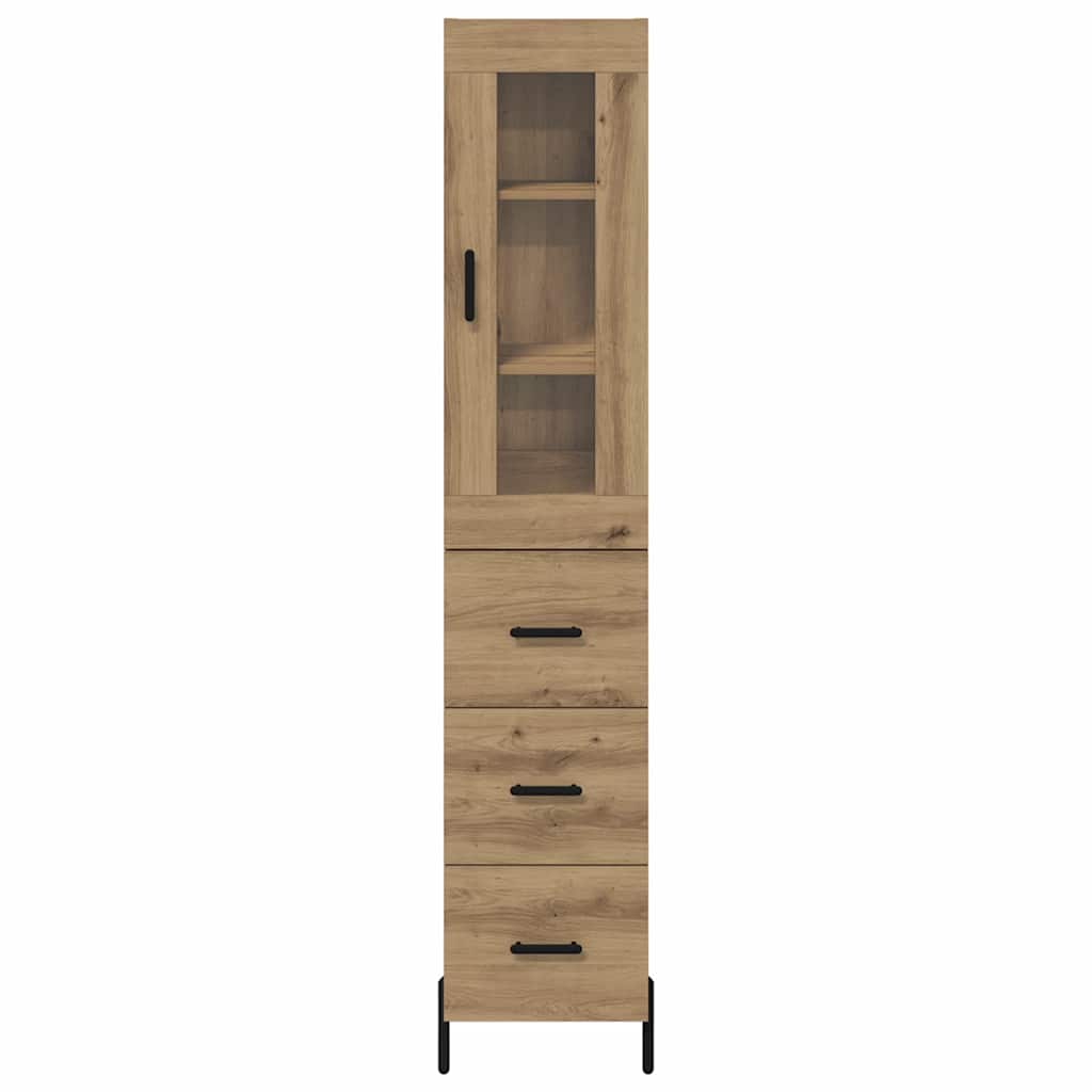 Magasfiú Artisan tölgy 34,5 x 34 x 180 cm Szerelt Fa