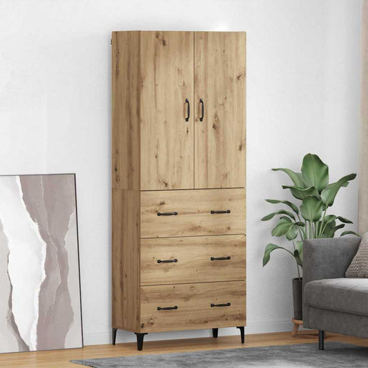 Magasfiú fiókkal Artisan tölgy 69,5 x 34 x 180 cm Faanyag