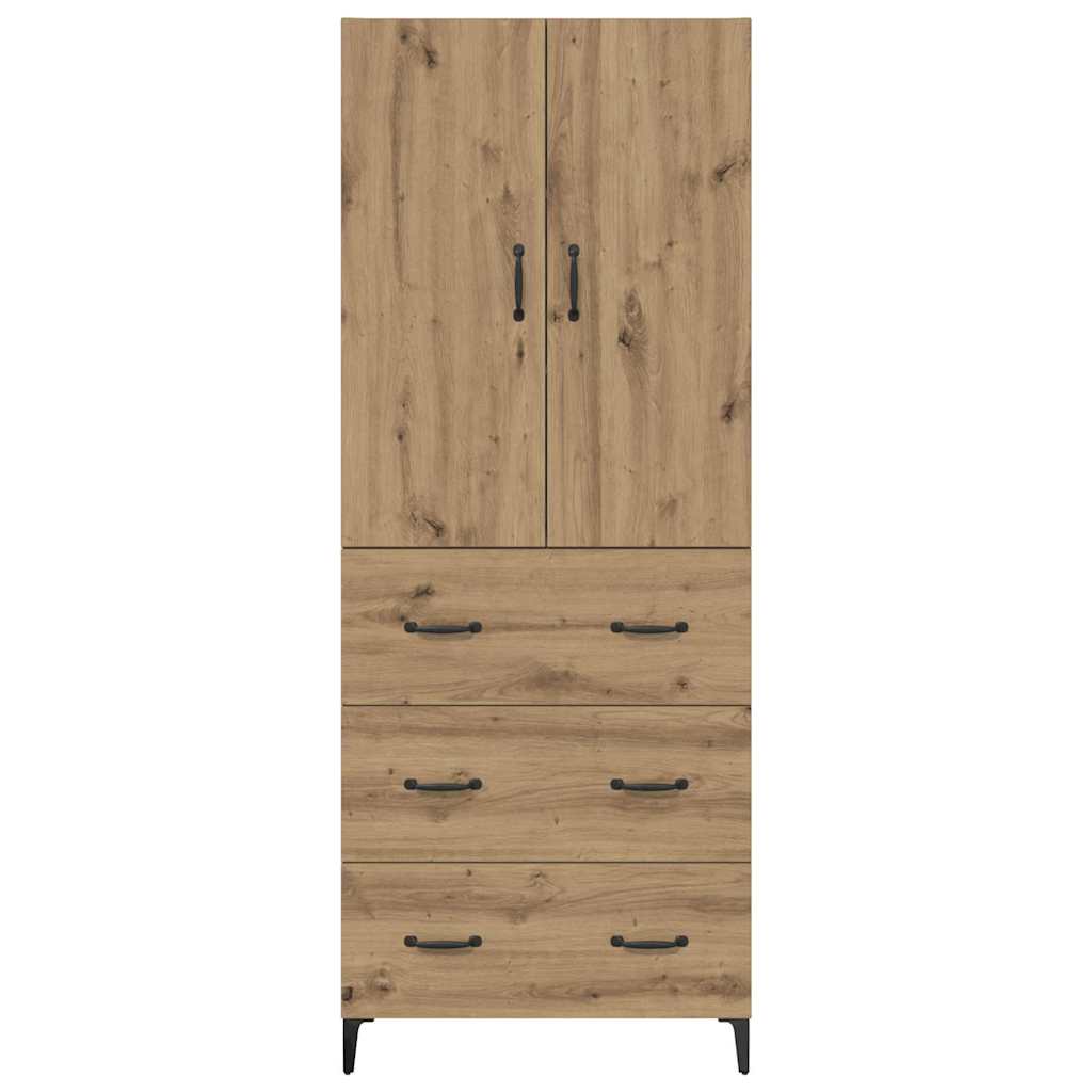 Magasfiú Artisan tölgy 69,5 x 34 x 180 cm Szerelt Fa