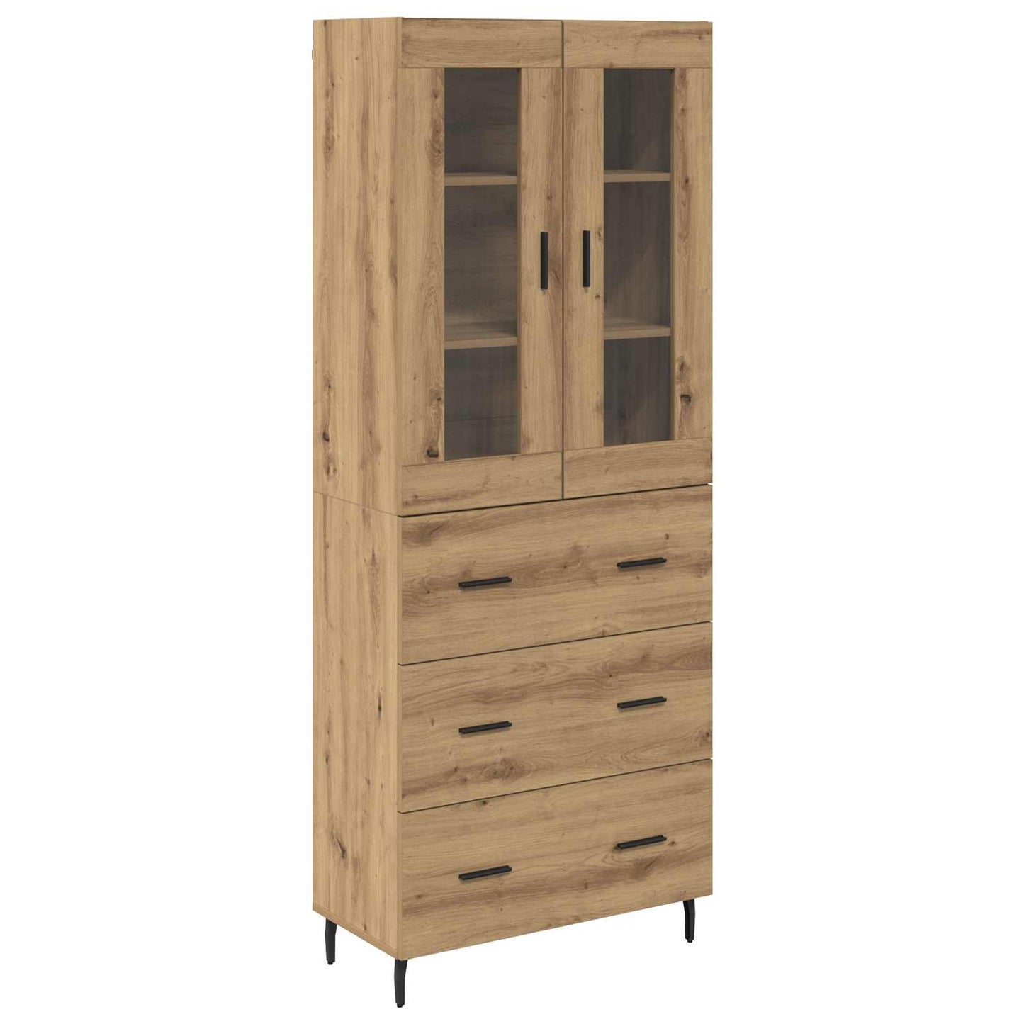 Magasfiú 2 pcs Artisan tölgy 69,5 x 34 x 180 cm Szerelt Fa
