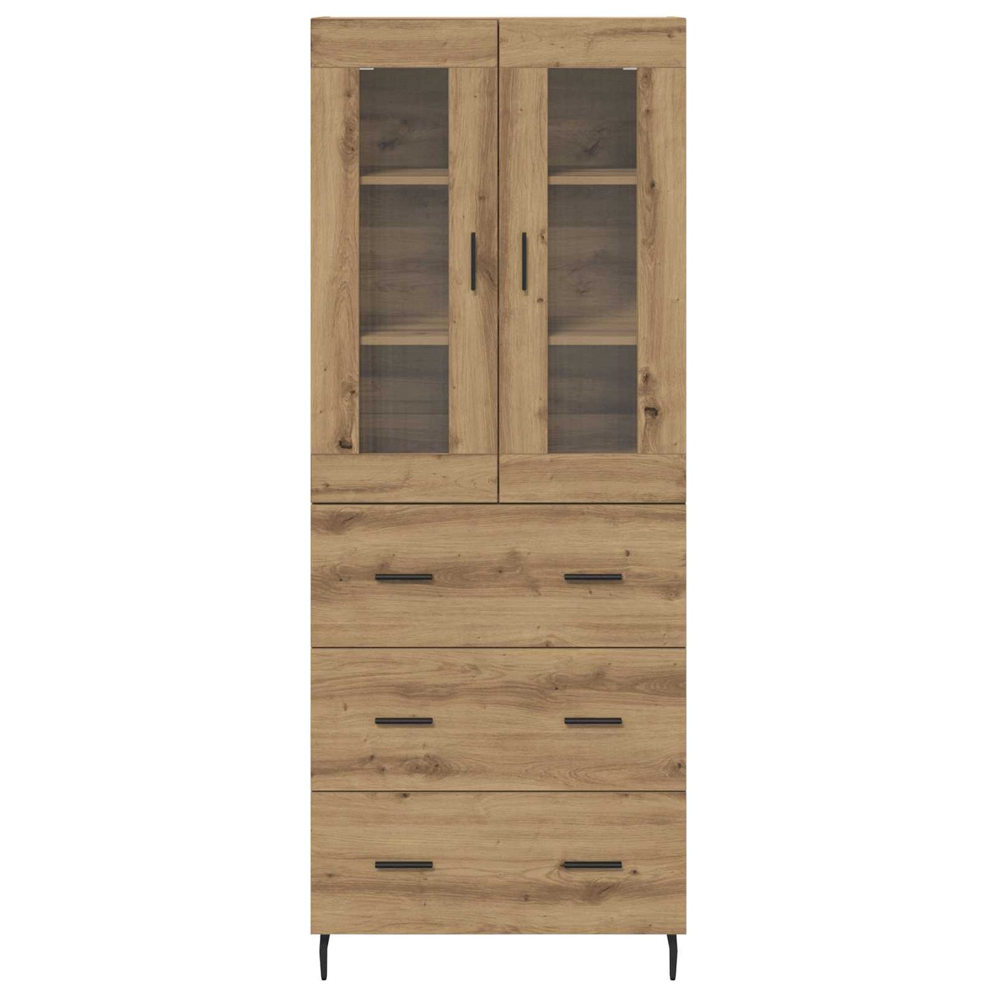 Magasfiú 2 pcs Artisan tölgy 69,5 x 34 x 180 cm Szerelt Fa