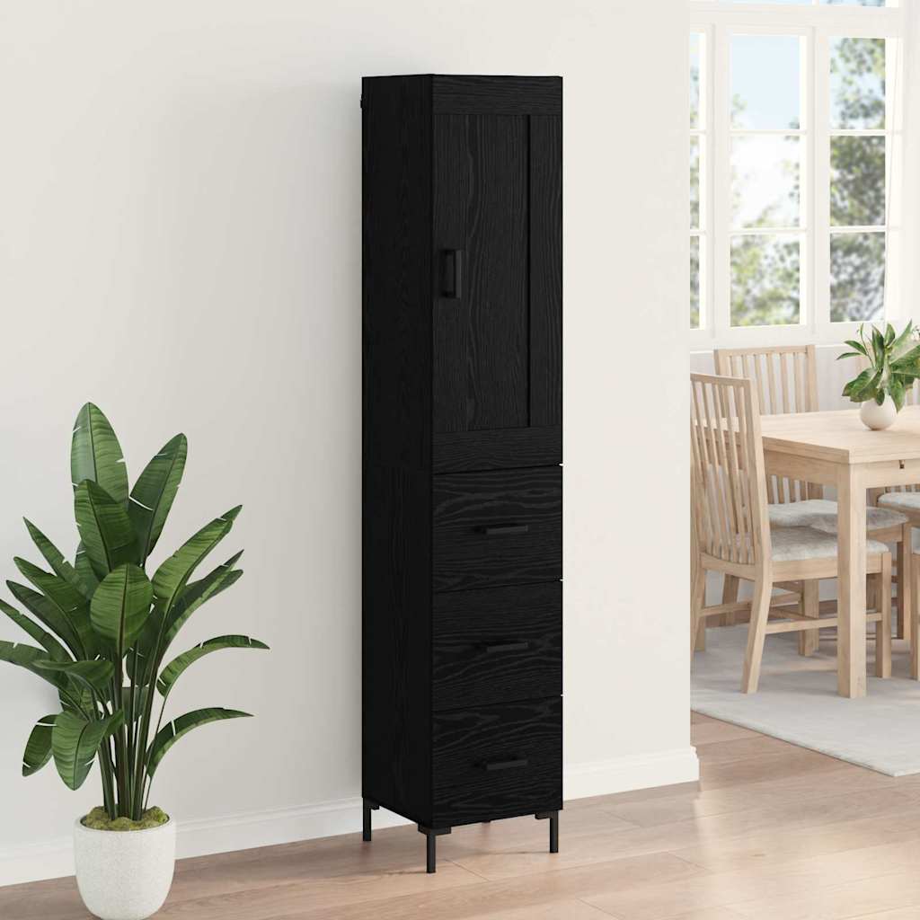 Magasfiú Fekete tölgy 34,5 x 34 x 180 cm Szerelt Fa
