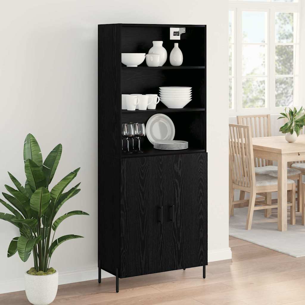 Magasfiú Fekete tölgy 69,5 x 34 x 180 cm Szerelt Fa