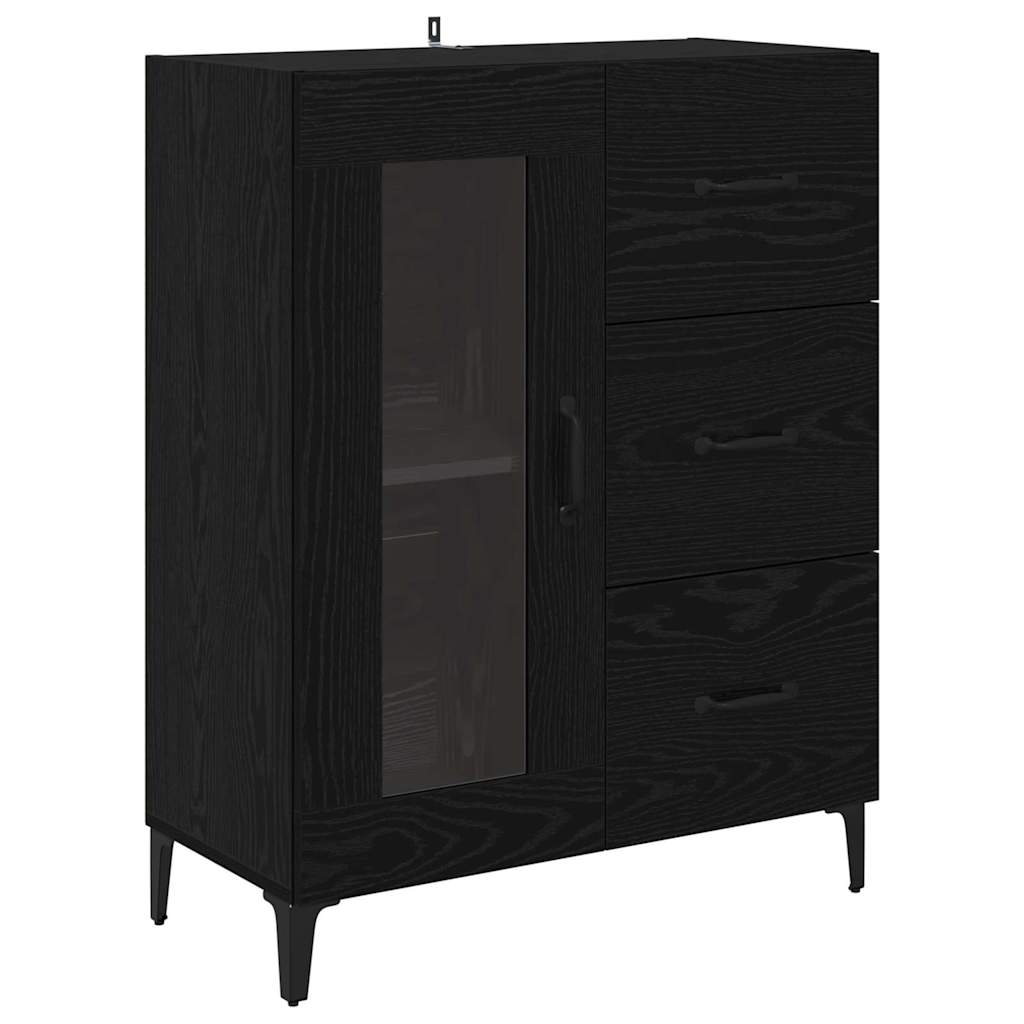 Magasfiú Fekete tölgy 69,5 x 34 x 180 cm Szerelt Fa