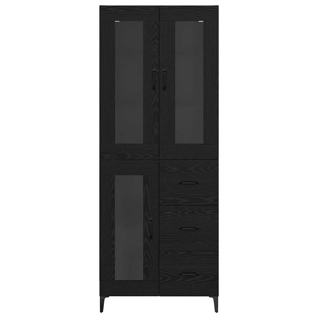 Magasfiú Fekete tölgy 69,5 x 34 x 180 cm Szerelt Fa