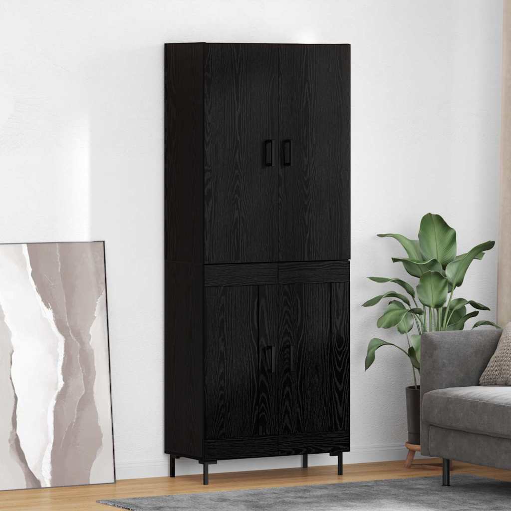 Magasfiú Fekete tölgy 69,5 x 34 x 180 cm Szerelt Fa