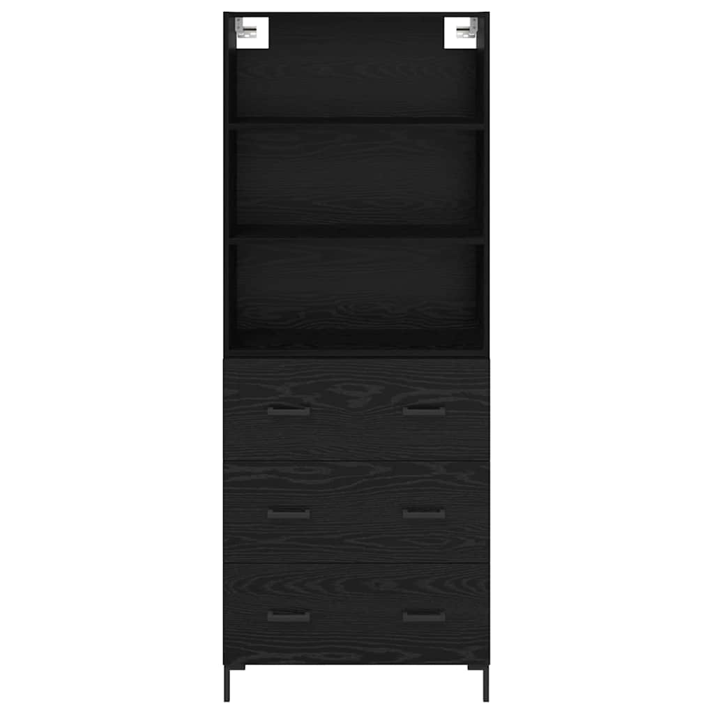 Magasfiú Fekete tölgy 69,5 x 34 x 180 cm Szerelt Fa