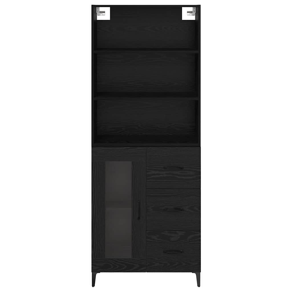 Magasfiú Fekete tölgy 69,5 x 34 x 180 cm Szerelt Fa