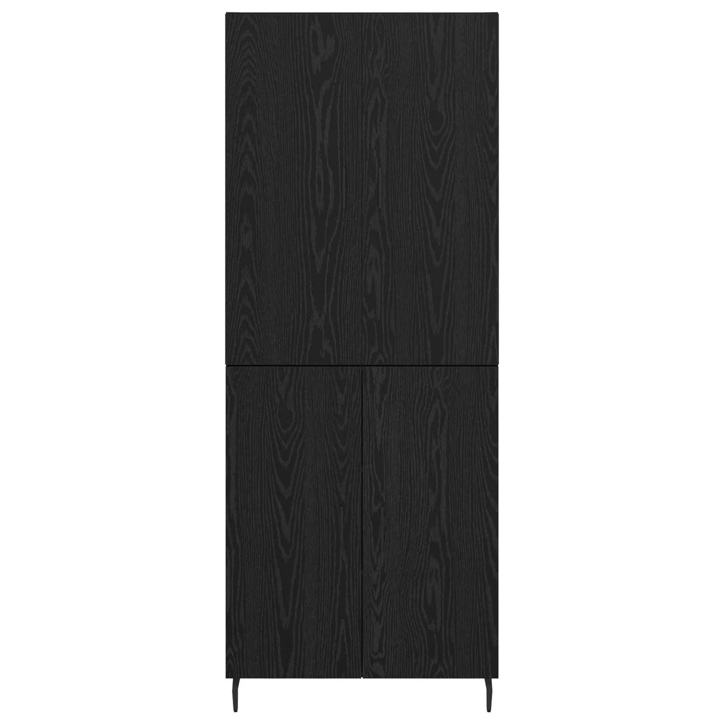 Magasfiú 2 pcs Musta tammi 69,5 x 34 x 180 cm Szerelt Fa