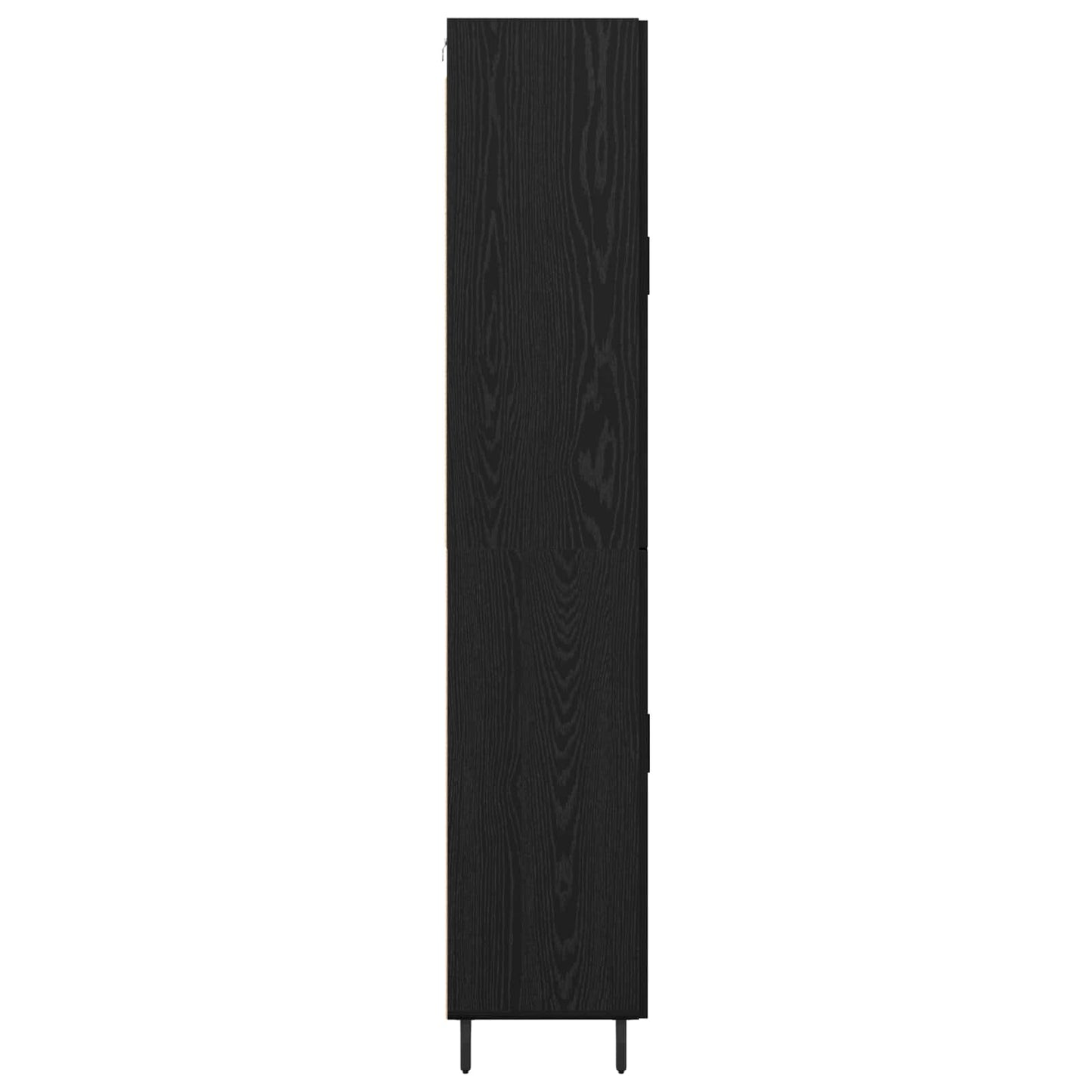 Magasfiú 2 pcs Musta tammi 69,5 x 34 x 180 cm Szerelt Fa