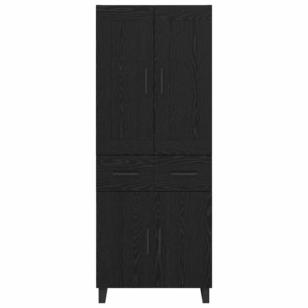 Magasfiú 2 db Fekete tölgy 69,5 x 34 x 180 cm
