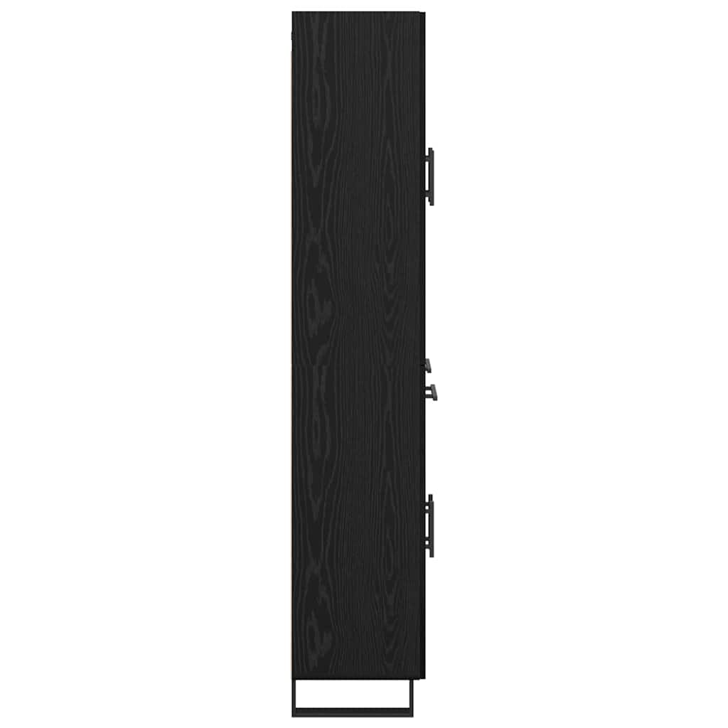 Magasfiú 2 db Fekete tölgy 69,5 x 34 x 180 cm