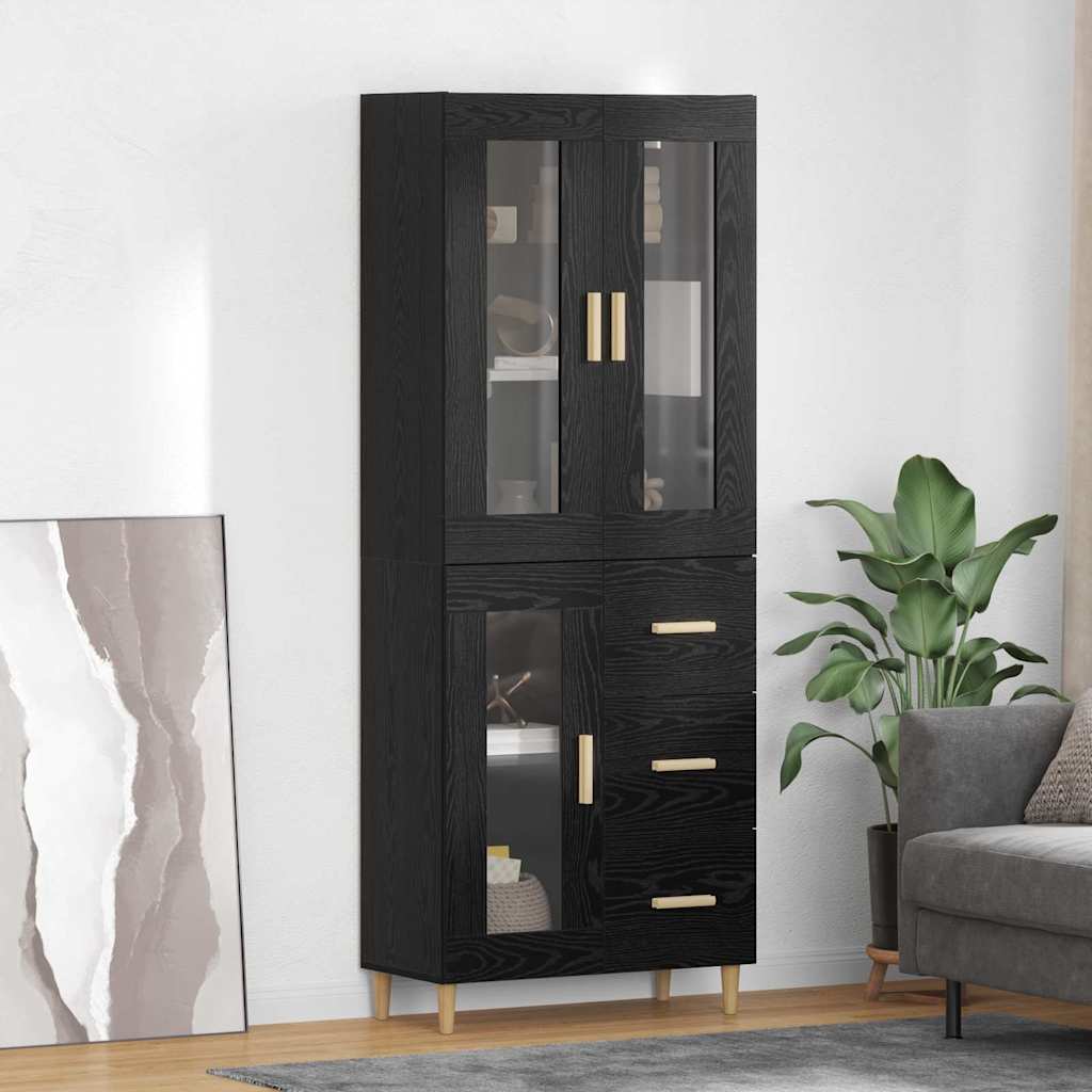 Magasfiú Fekete tölgy 69,5 x 34 x 180 cm Szerelt Fa