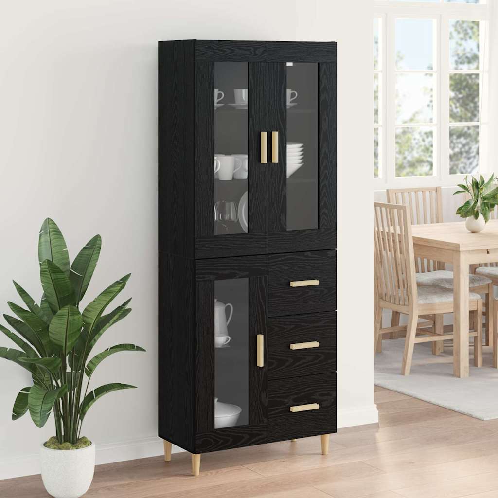 Magasfiú Fekete tölgy 69,5 x 34 x 180 cm Szerelt Fa