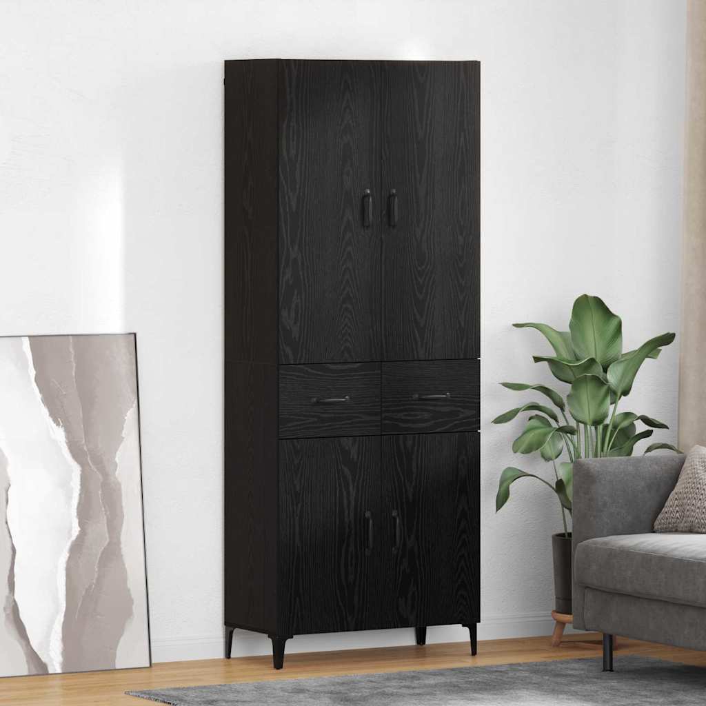 Magasfiú Fekete tölgy 69,5 x 34 x 180 cm Szerelt Fa