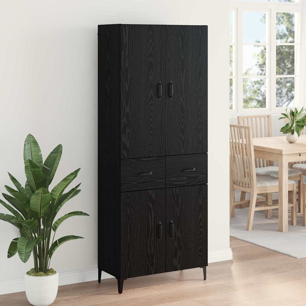 Magasfiú Fekete tölgy 69,5 x 34 x 180 cm Szerelt Fa