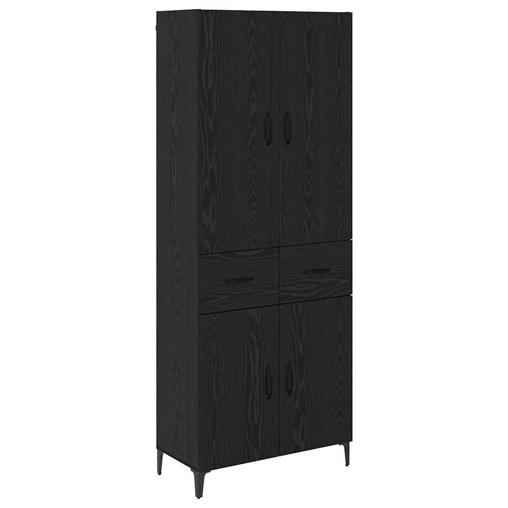 Magasfiú Fekete tölgy 69,5 x 34 x 180 cm Szerelt Fa