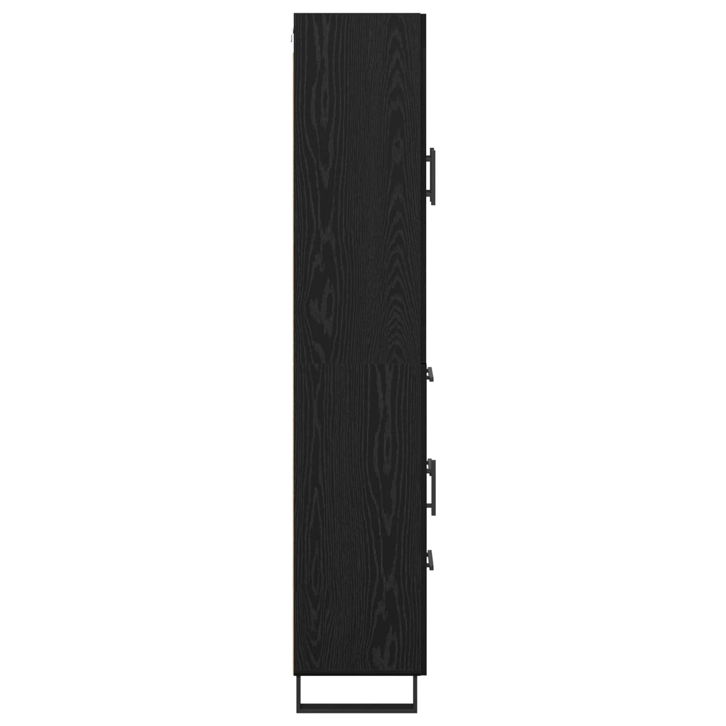 Magasfiú 2 pcs Fekete tölgy 69,5 x 34 x 180 cm Szerelt Fa