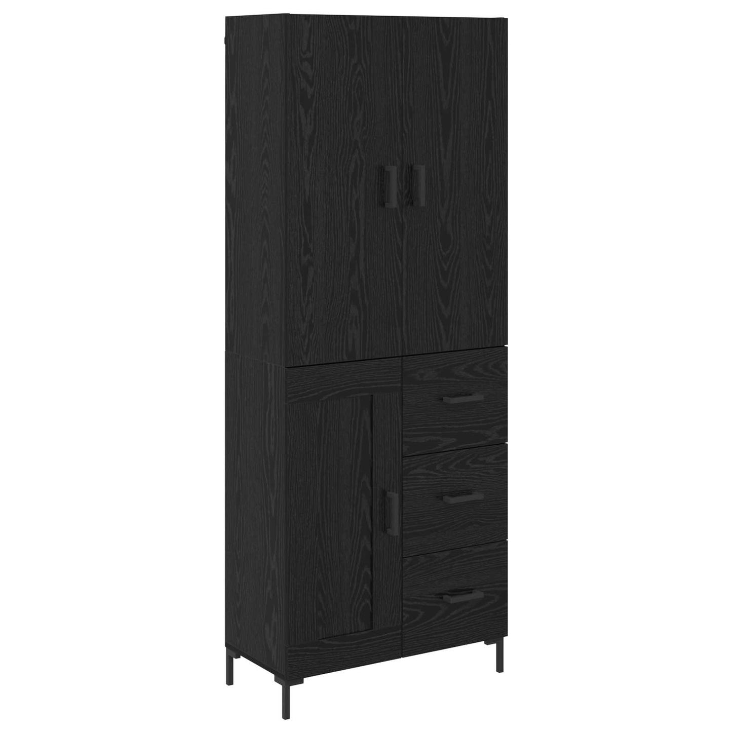 Magasfiú Fekete tölgy 69,5 x 34 x 180 cm Szerelt Fa