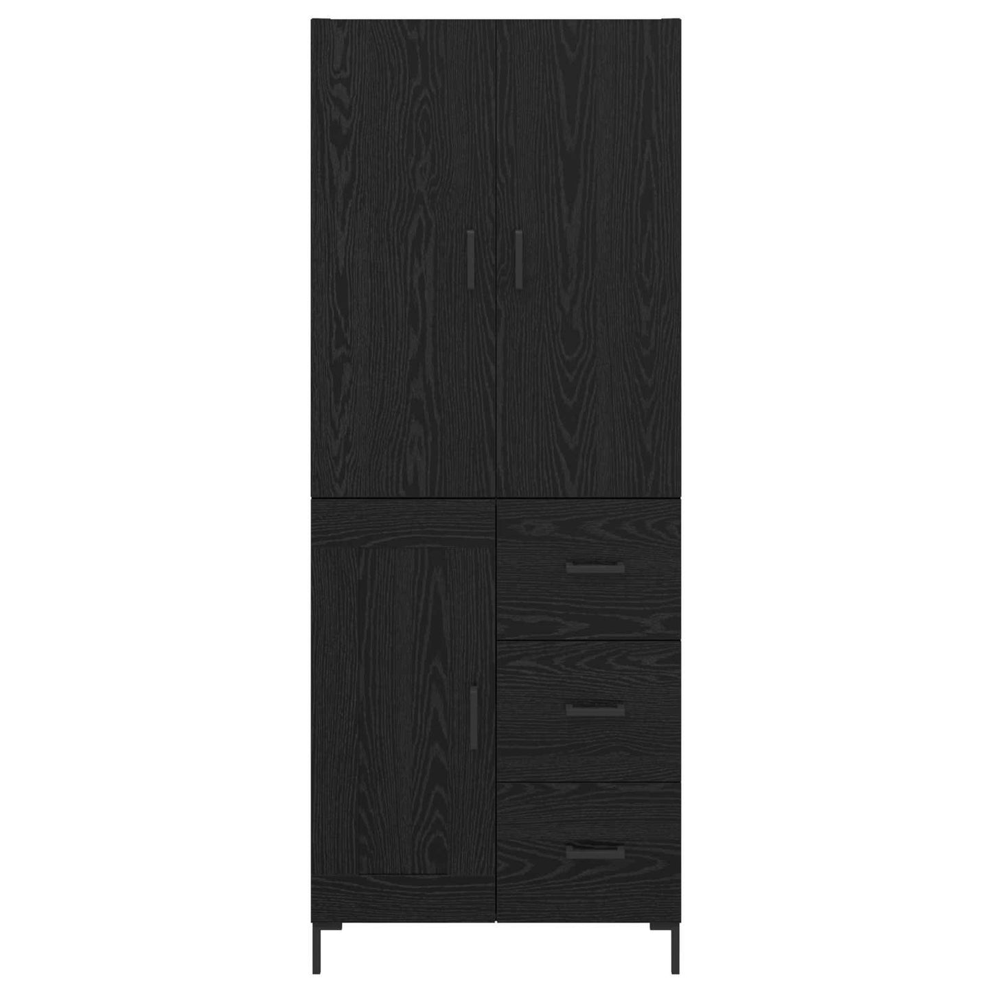Magasfiú Fekete tölgy 69,5 x 34 x 180 cm Szerelt Fa