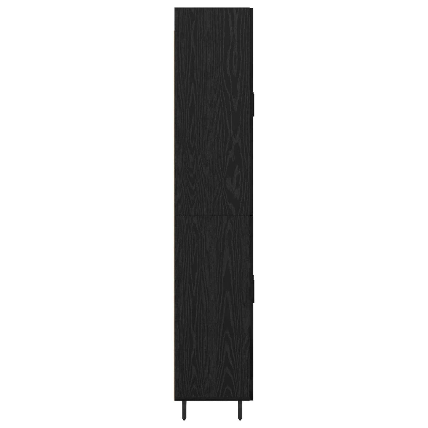 Magasfiú 2 pcs Musta tammi 69,5 x 34 x 180 cm Szerelt Fa