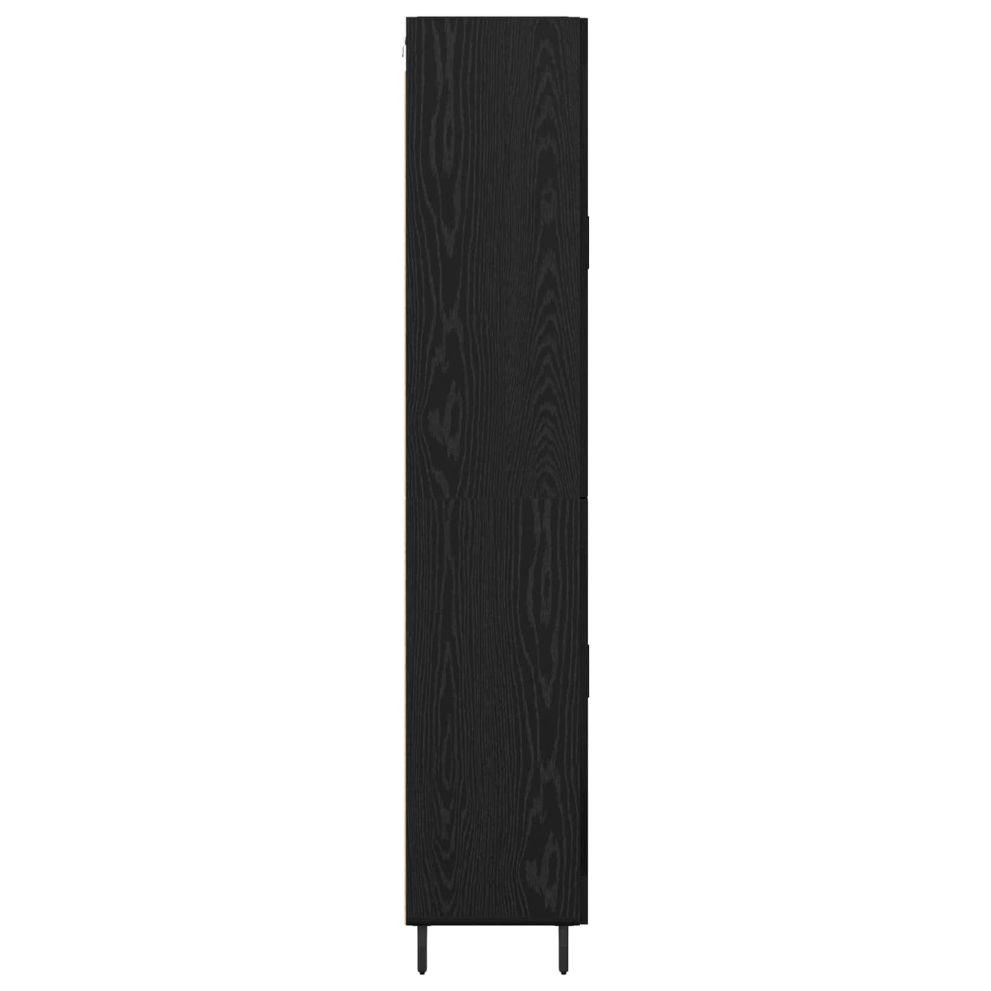 Magasfiú 2 pcs Fekete tölgy 69,5 x 34 x 180 cm Szerelt Fa