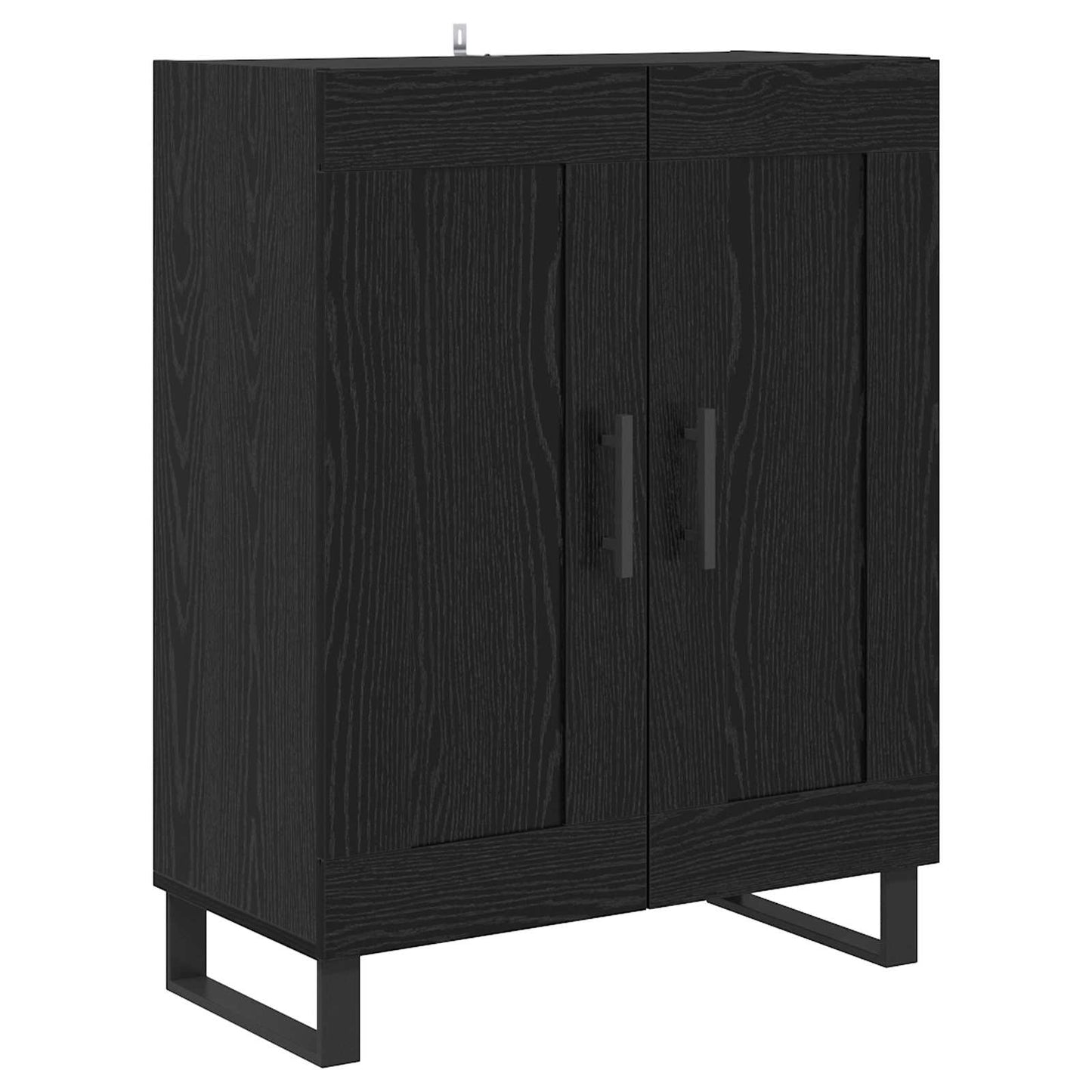 Magasfiú 2 pcs Fekete tölgy 69,5 x 34 x 180 cm