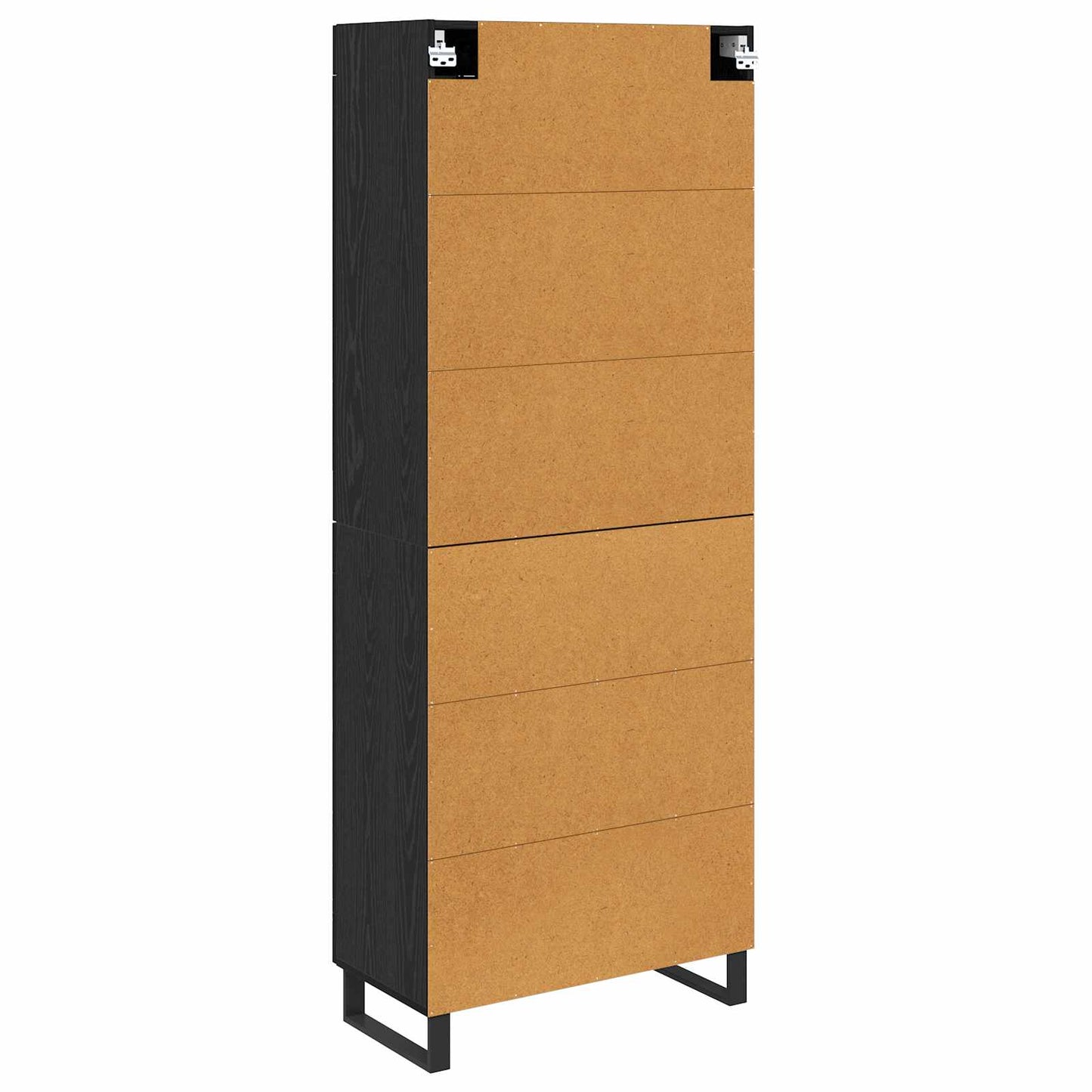 Magasfiú 2 pcs Fekete tölgy 69,5 x 34 x 180 cm