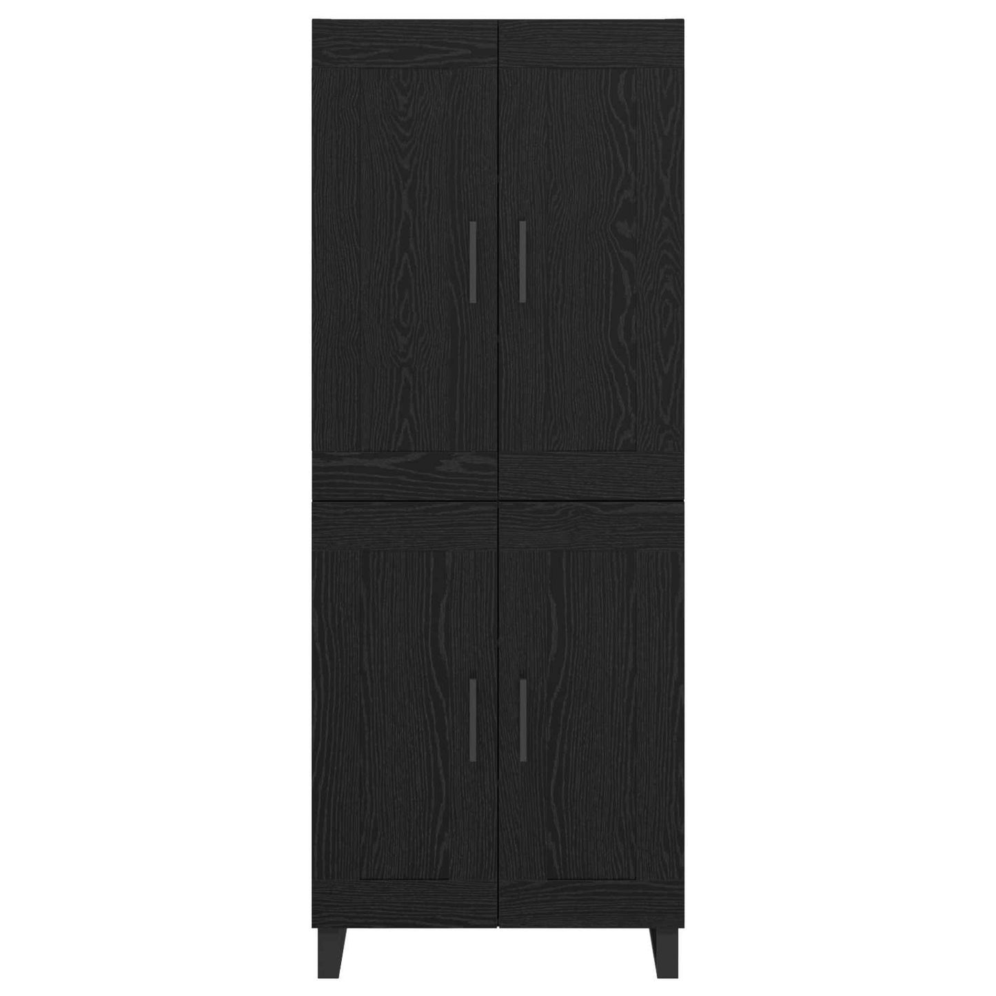 Magasfiú 2 pcs Fekete tölgy 69,5 x 34 x 180 cm