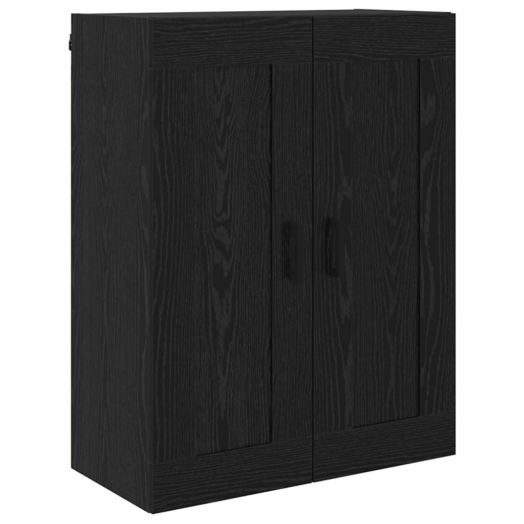 Magasfiú 2 pcs Fekete tölgy 69,5 x 34 x 180 cm Szerelt Fa