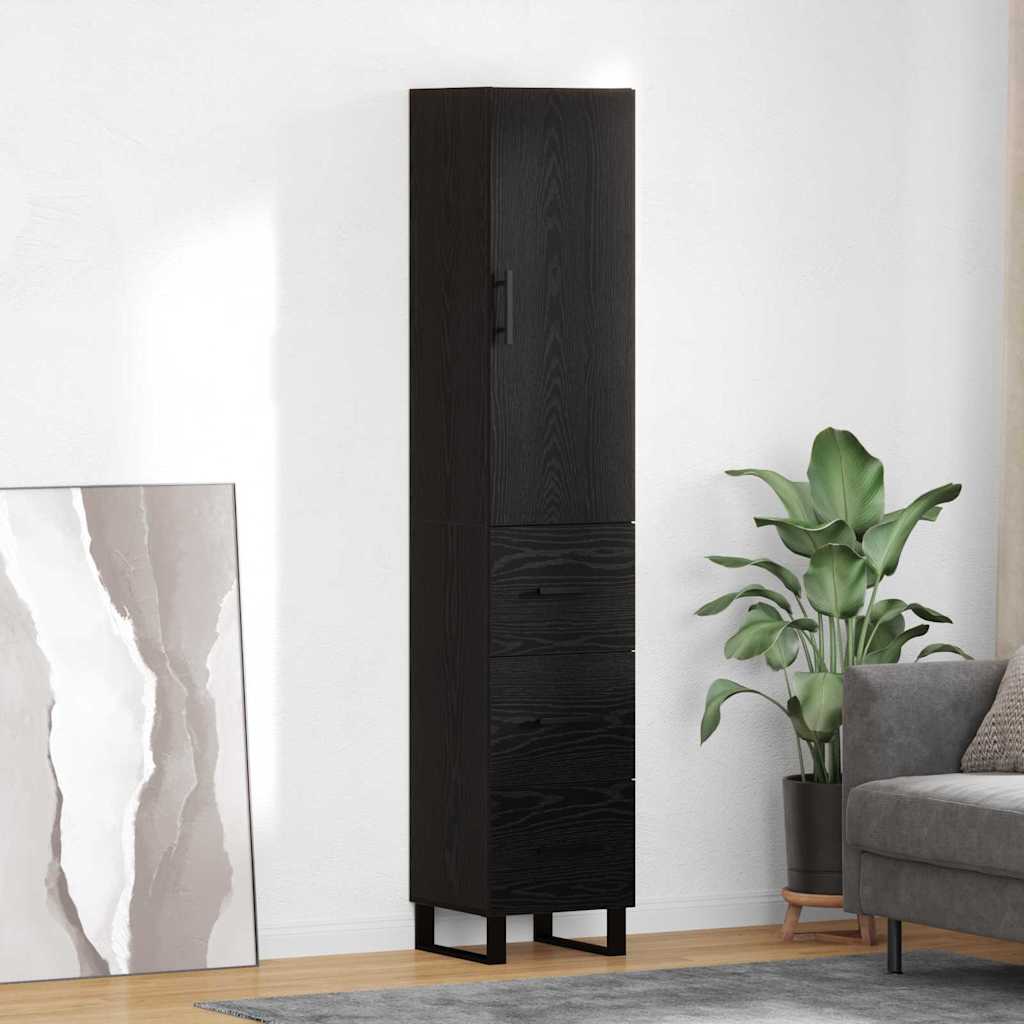 Magasfiú Fekete tölgy 34,5 x 34 x 180 cm Szerelt Fa