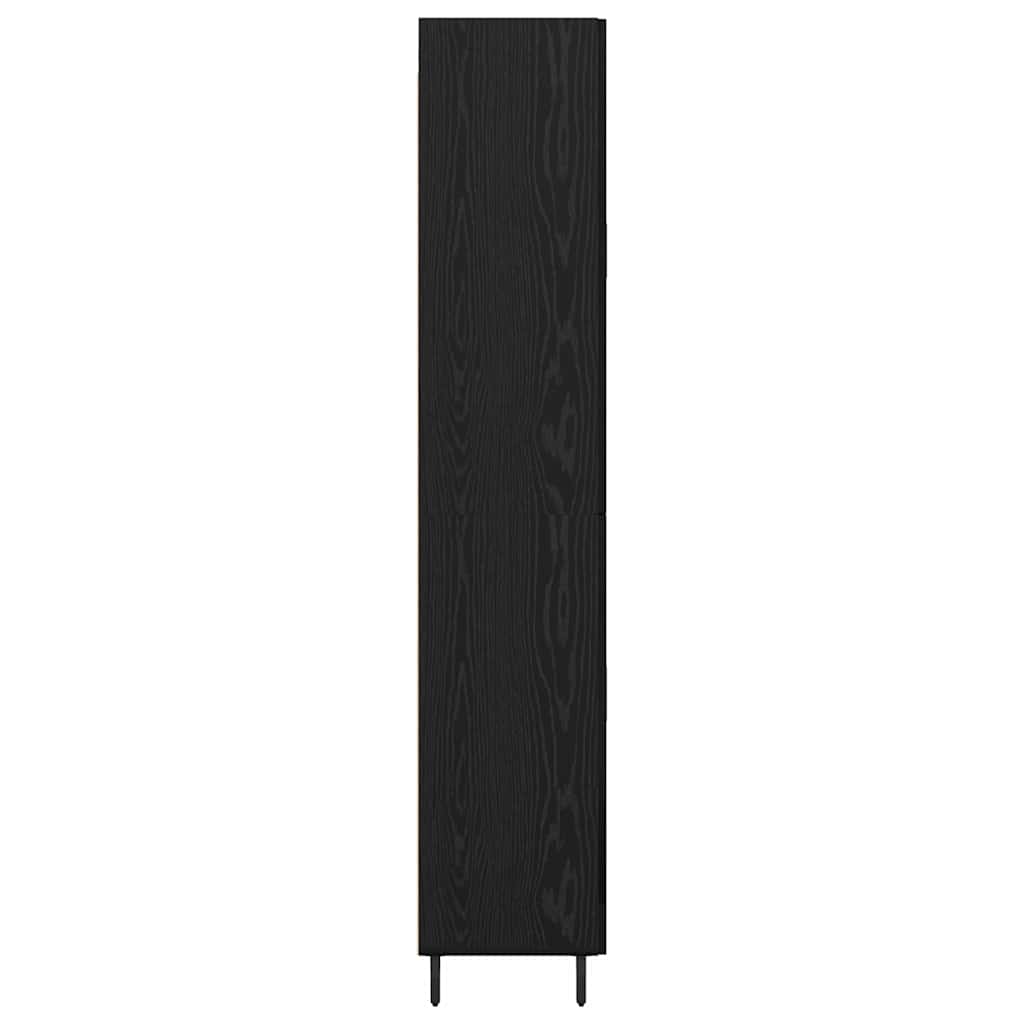 Magasfiú 2 pcs Musta tammi 69,5 x 34 x 180 cm Szerelt Fa