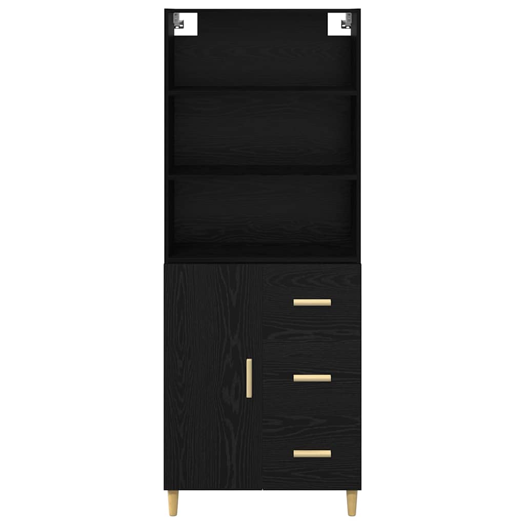 Magasfiú Fekete tölgy 69,5 x 32,5 x 180 cm Szerelt Fa