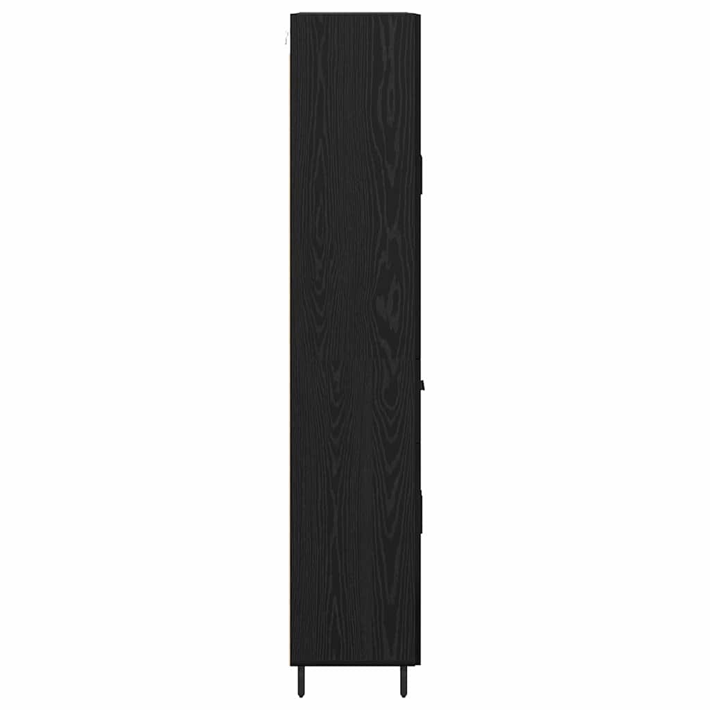 Magasfiú 2 pcs Musta tammi 69,5 x 34 x 180 cm Szerelt Fa