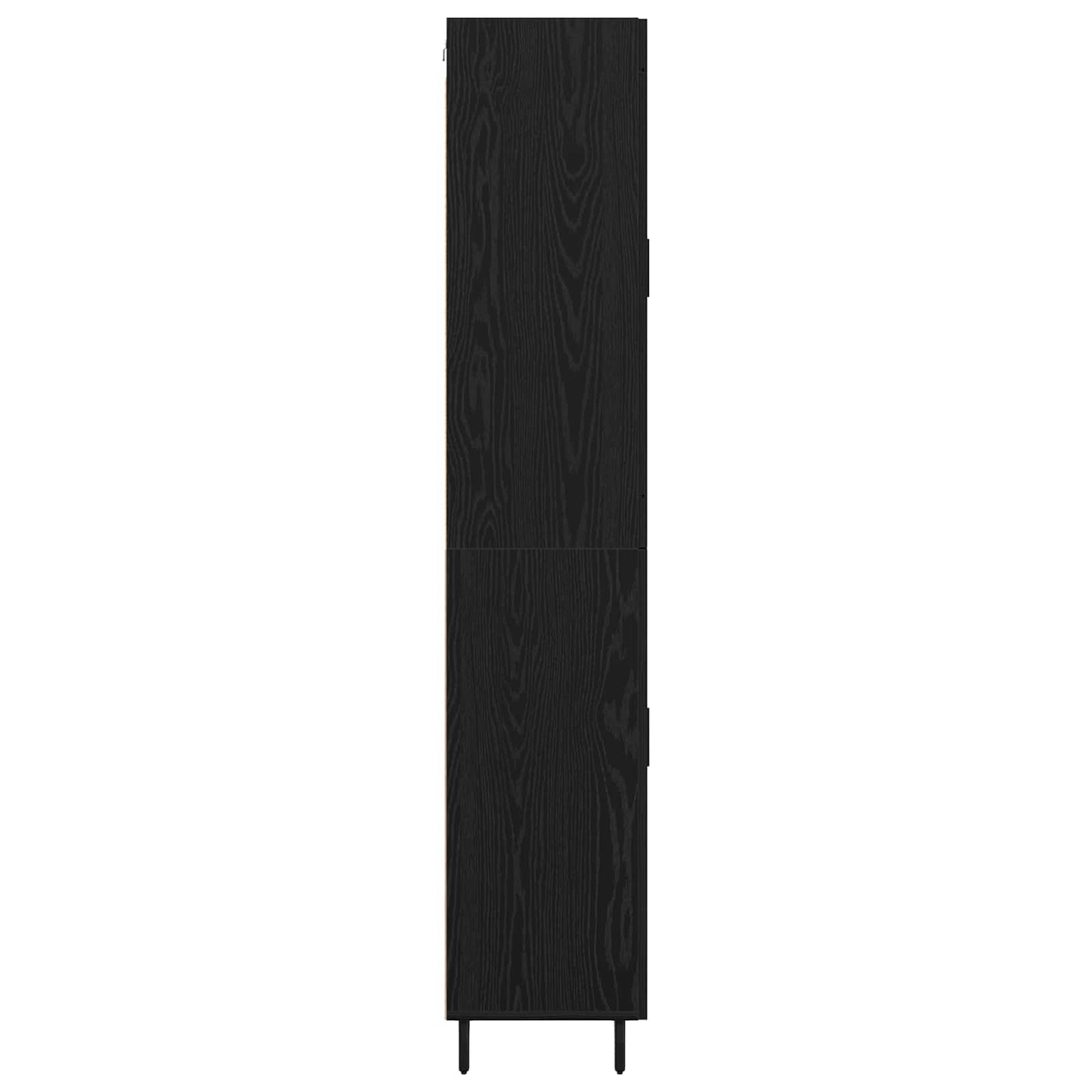 Magasfiú 2 pcs Fekete tölgy 69,5 x 34 x 180 cm Szerelt Fa