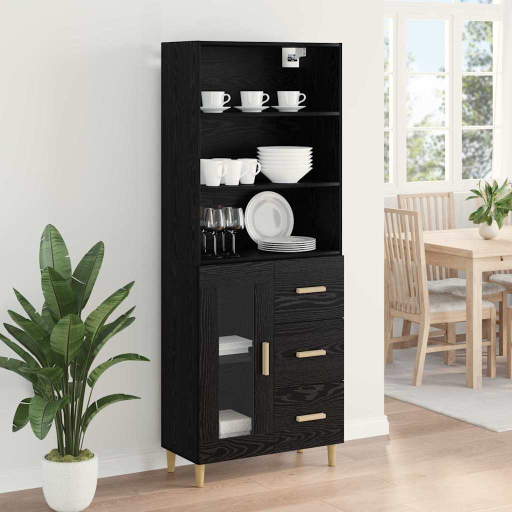 Magasfiú Fekete tölgy 69,5 x 32,5 x 180 cm Szerelt Fa