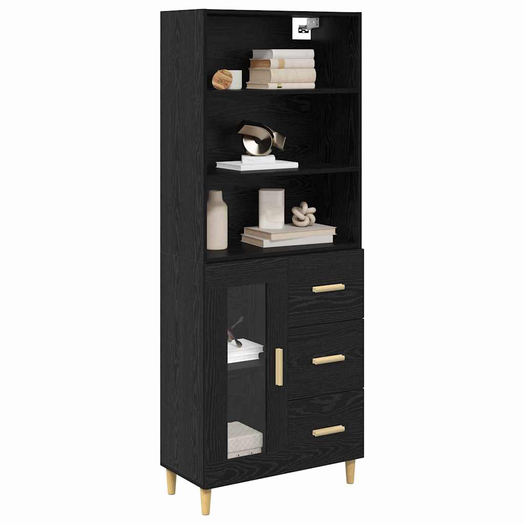 Magasfiú Fekete tölgy 69,5 x 32,5 x 180 cm Szerelt Fa