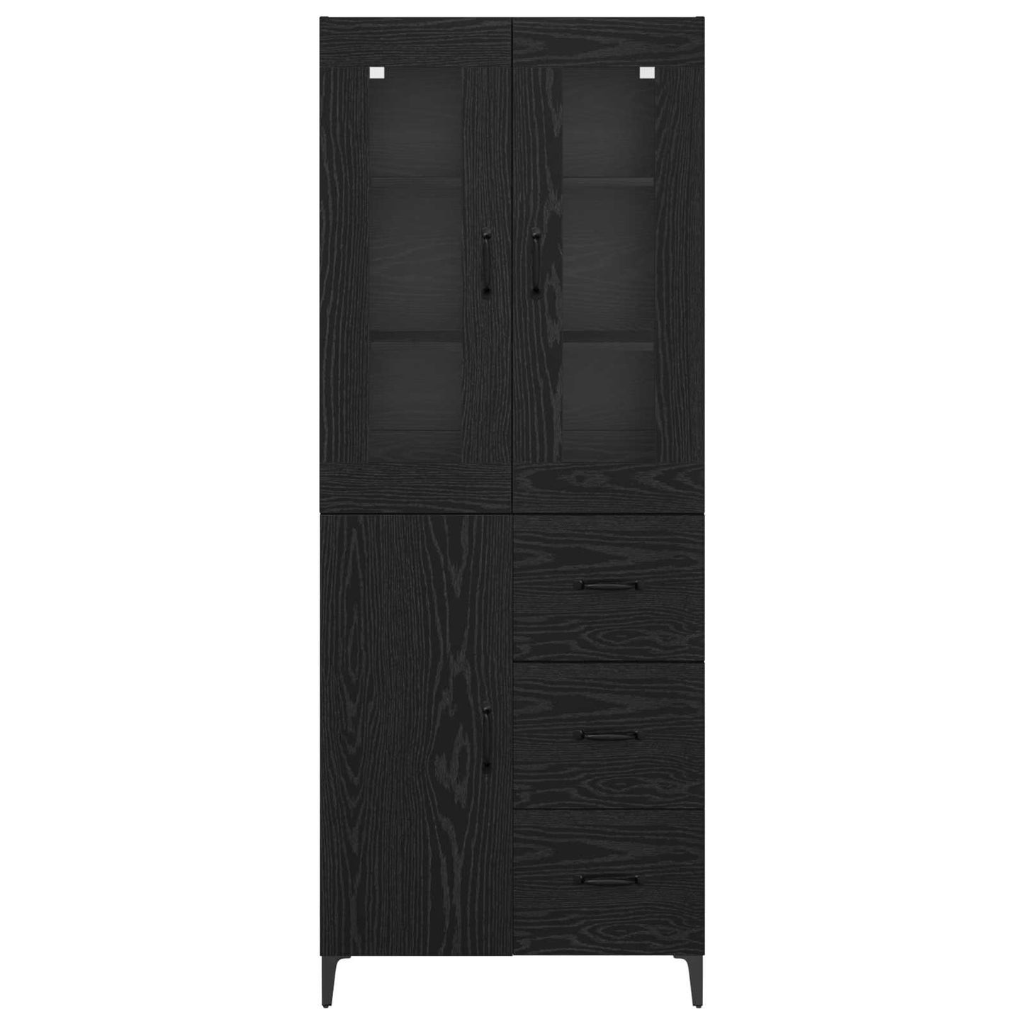 Magasfiú Fekete tölgy 69,5 x 34 x 180 cm Szerelt Fa